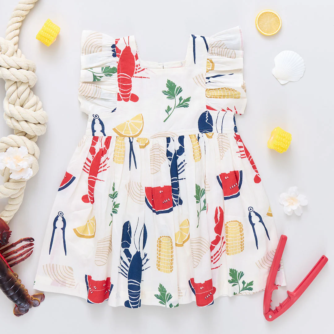 Girls Elsie Dress - Clam Bake - Image 6