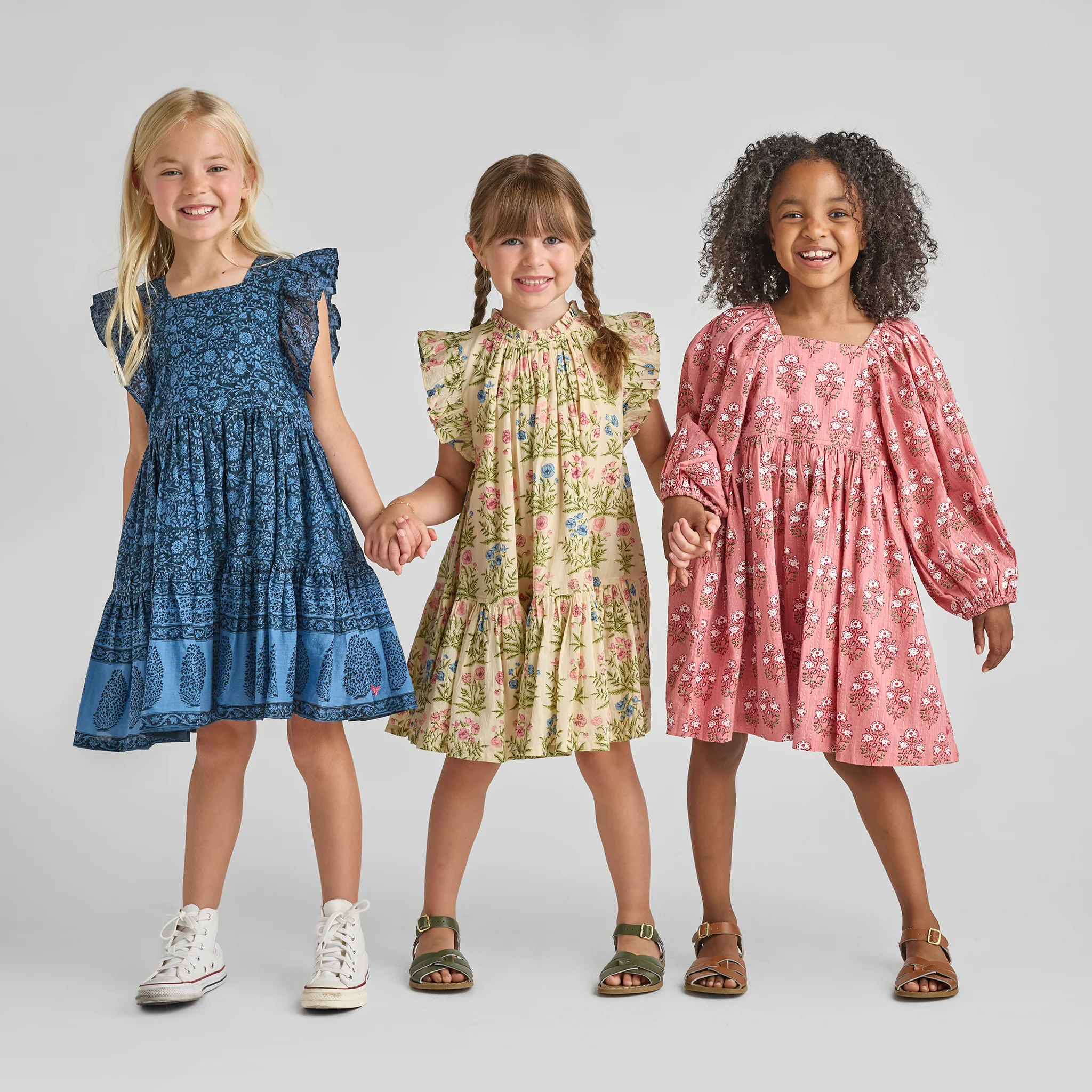 Girls Harper Dress - Leafy Floral - Image 2