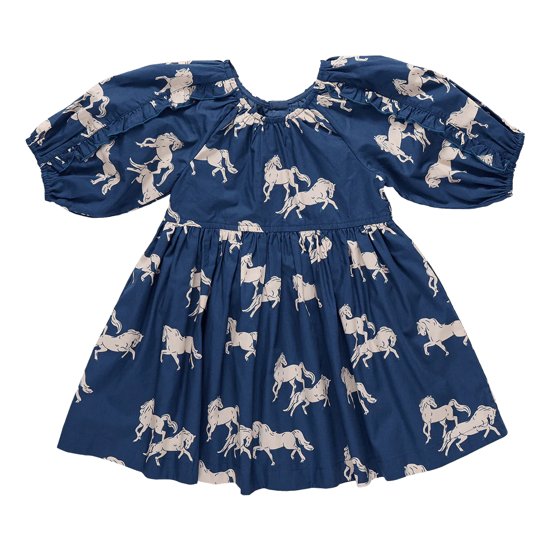 Girls Katya Dress - Wild Horses