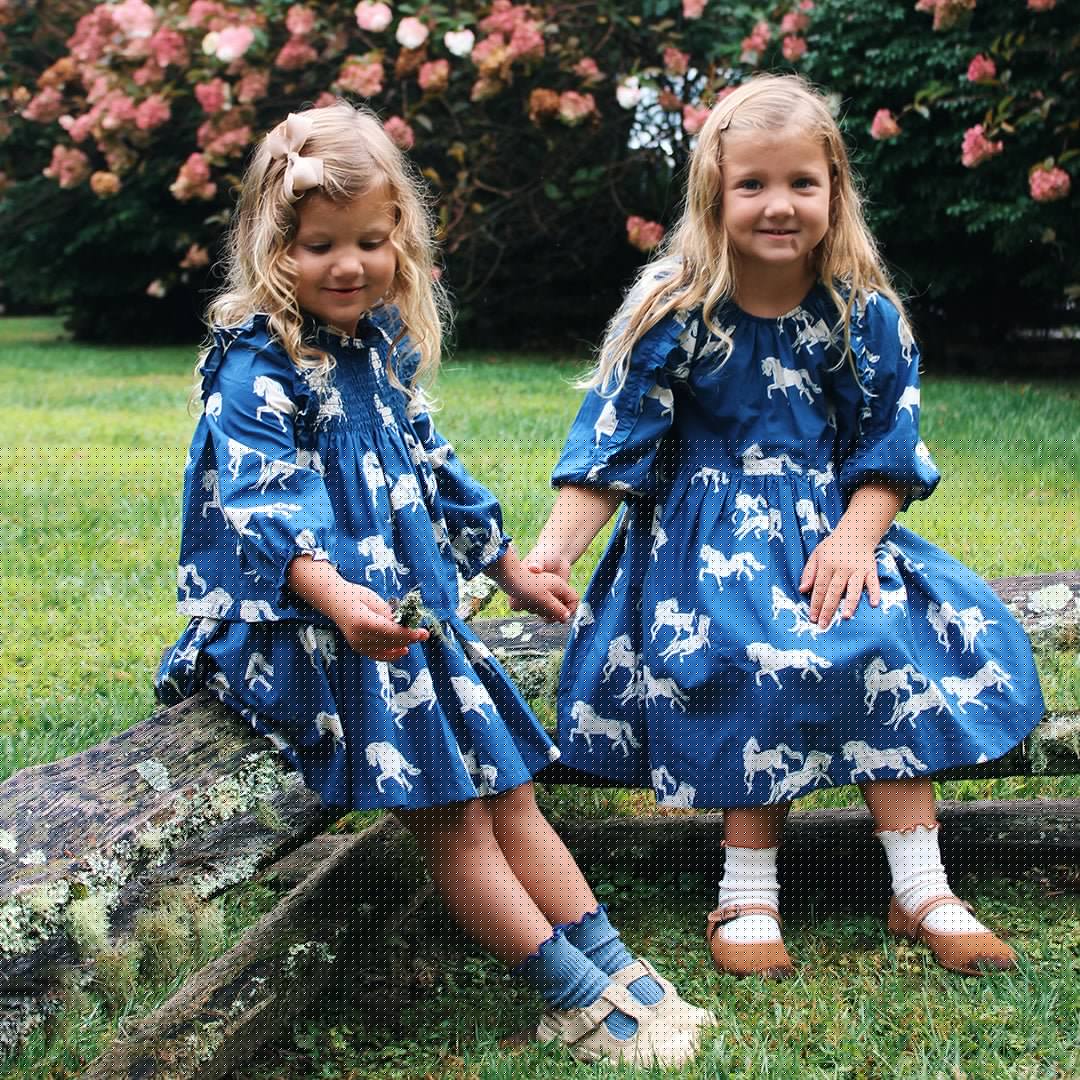 Girls Katya Dress - Wild Horses - Image 3