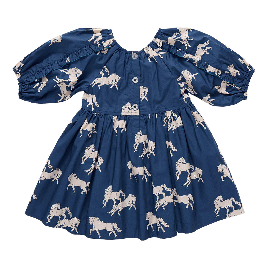 Girls Katya Dress - Wild Horses - Image 6