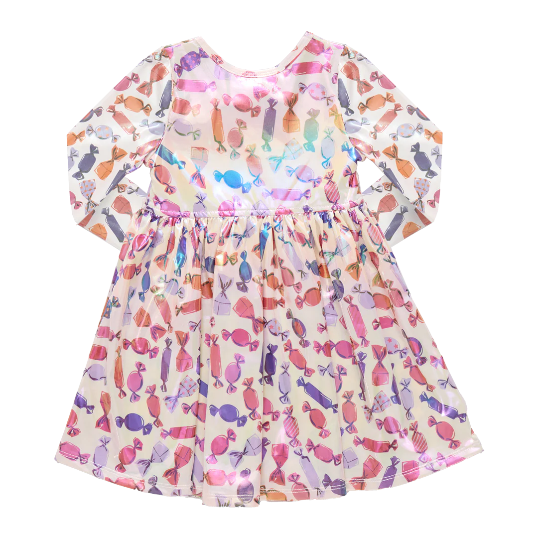 Girls Lame Steph Dress - Halloween Candy - Image 6