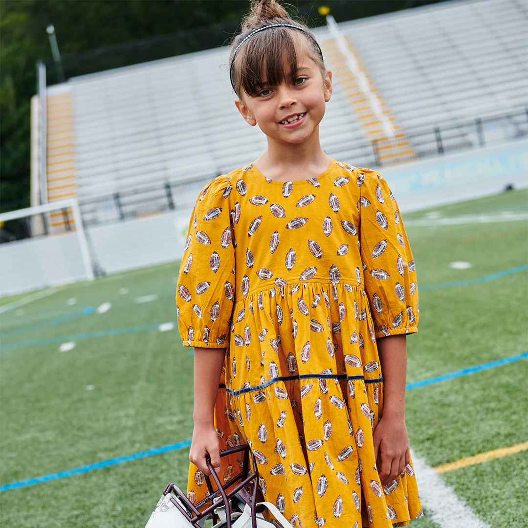 Girls Maribelle Dress - Flying Footballs - Image 2