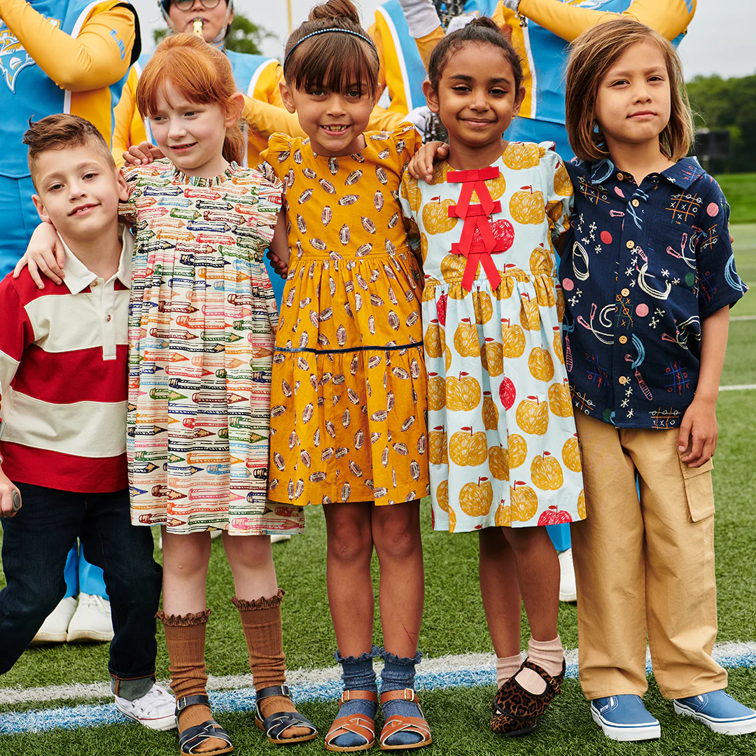Girls Maribelle Dress - Flying Footballs - Image 3
