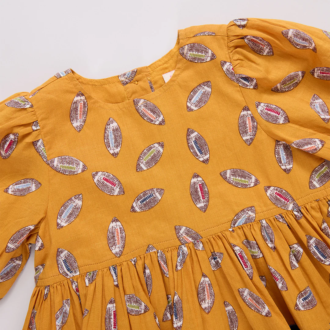 Girls Maribelle Dress - Flying Footballs - Image 4