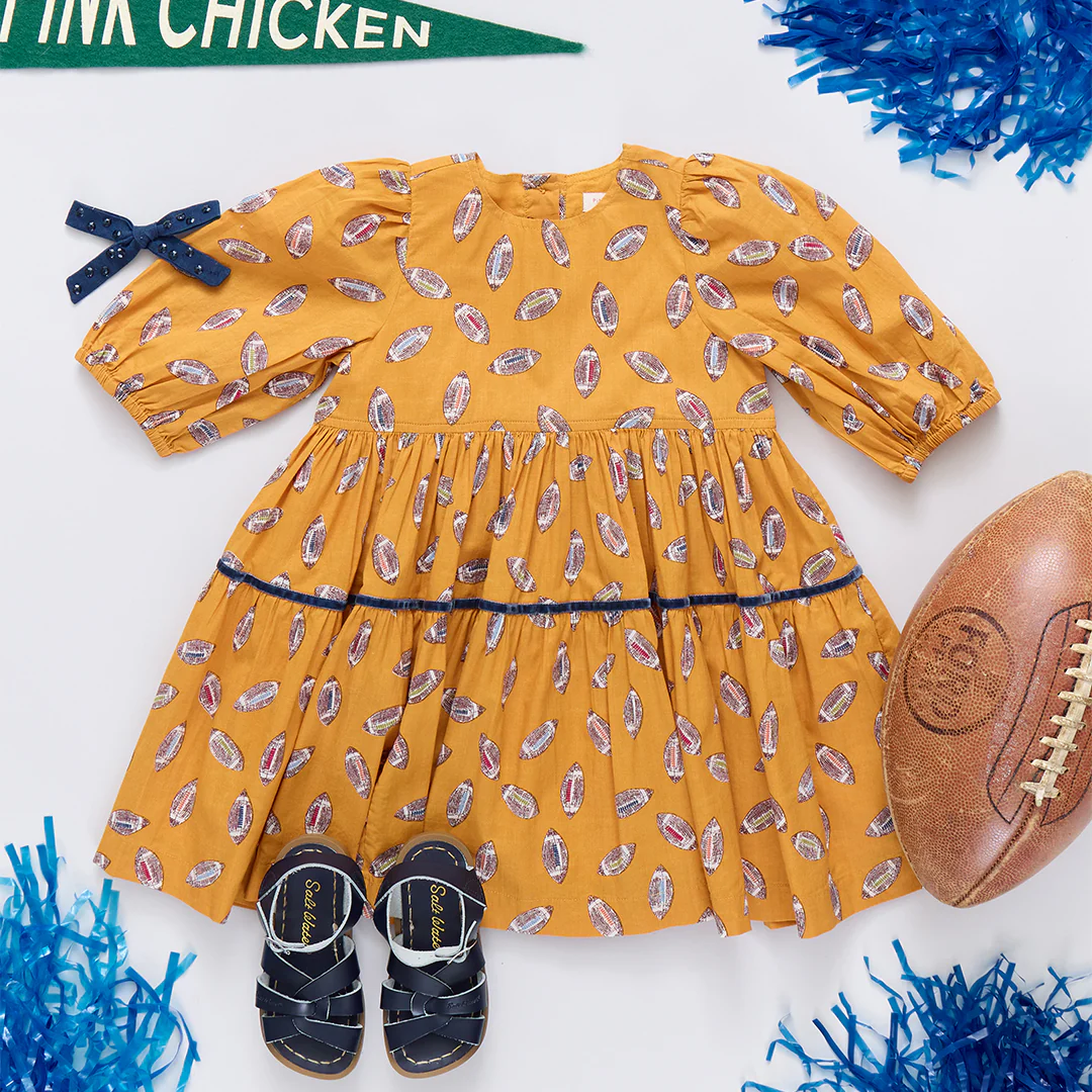 Girls Maribelle Dress - Flying Footballs - Image 7