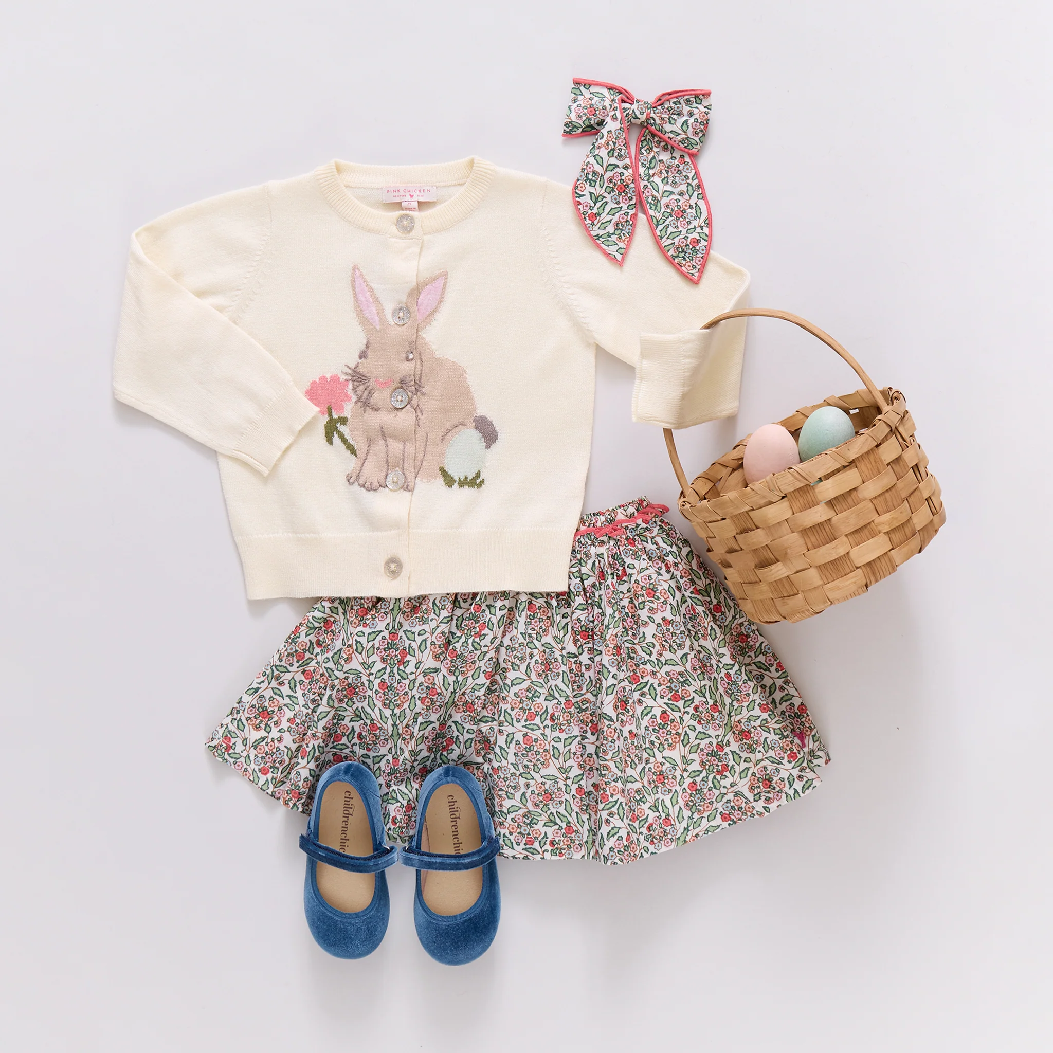 Girls Maude Sweater - Bunny - Image 3