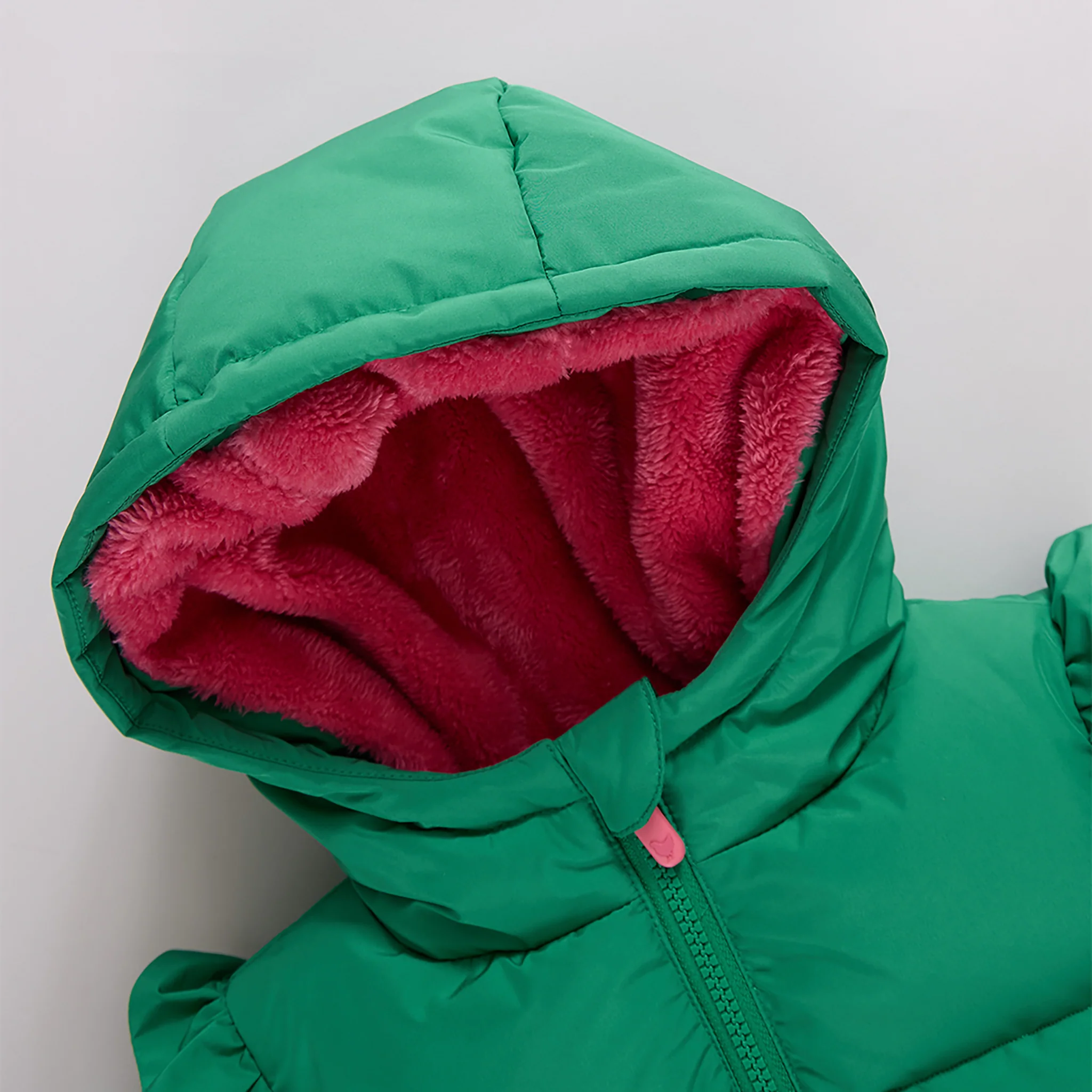 Girls Paris Puffer - Scallop Heart Pocket - Image 5