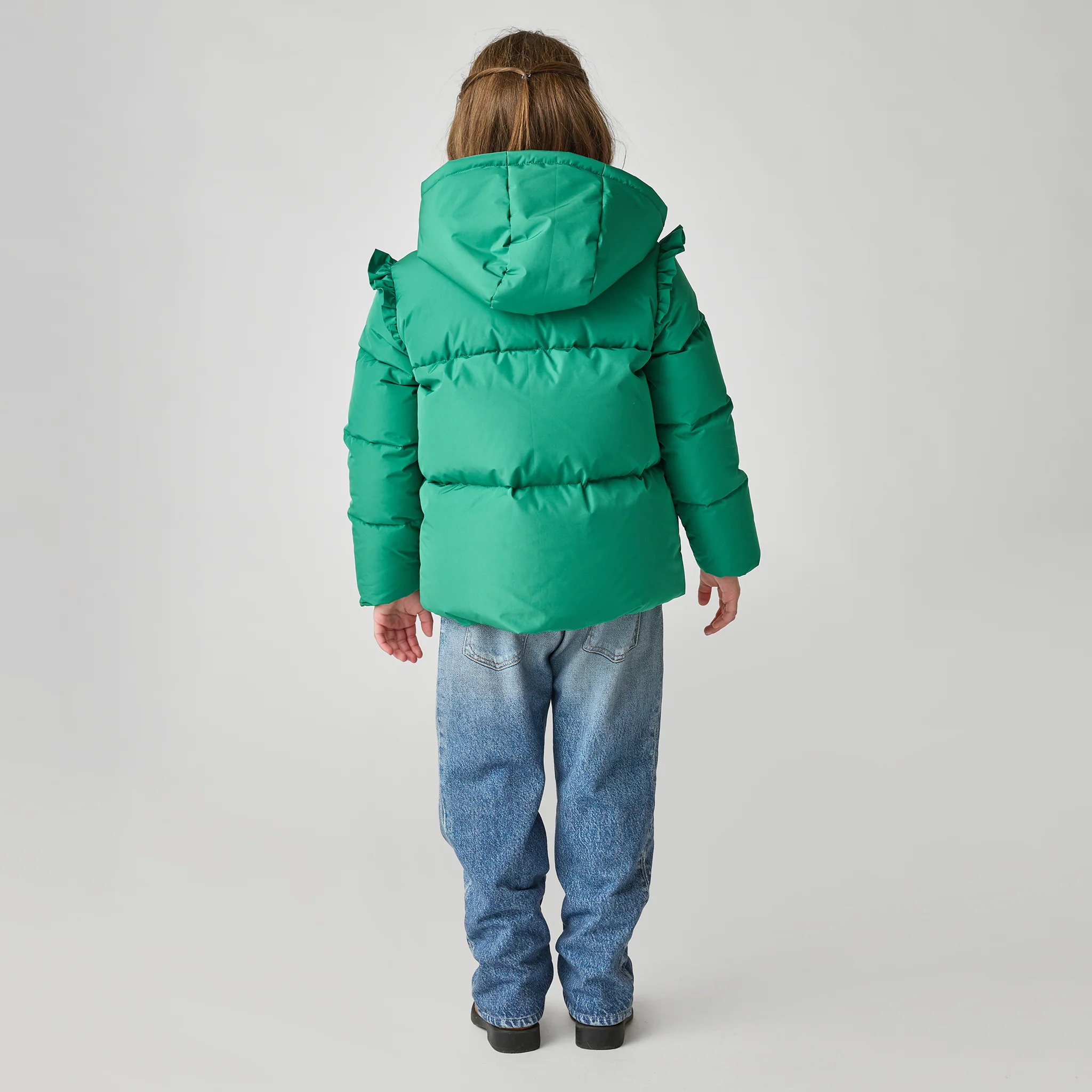 Girls Paris Puffer - Scallop Heart Pocket - Image 7