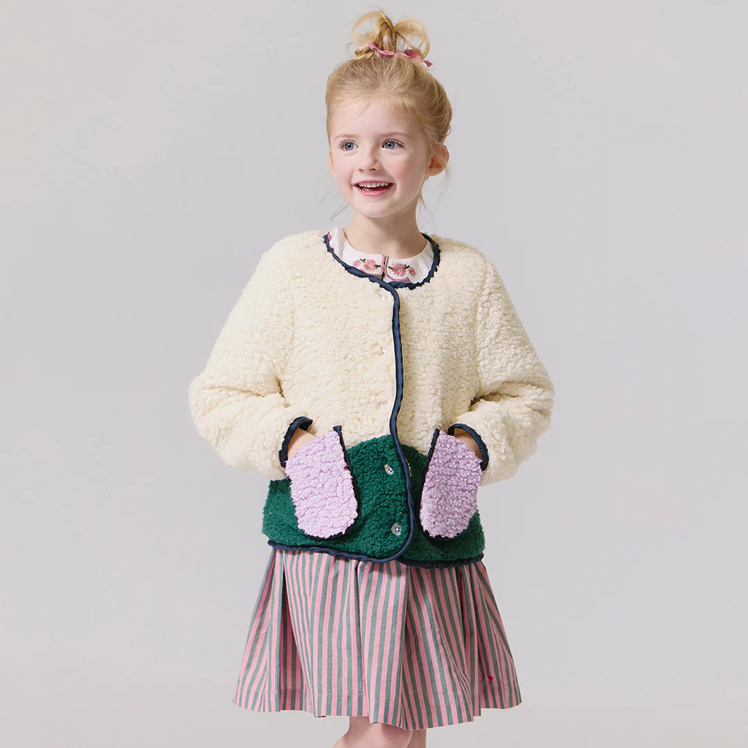 Girls Ruth Jacket - Cream - Image 2