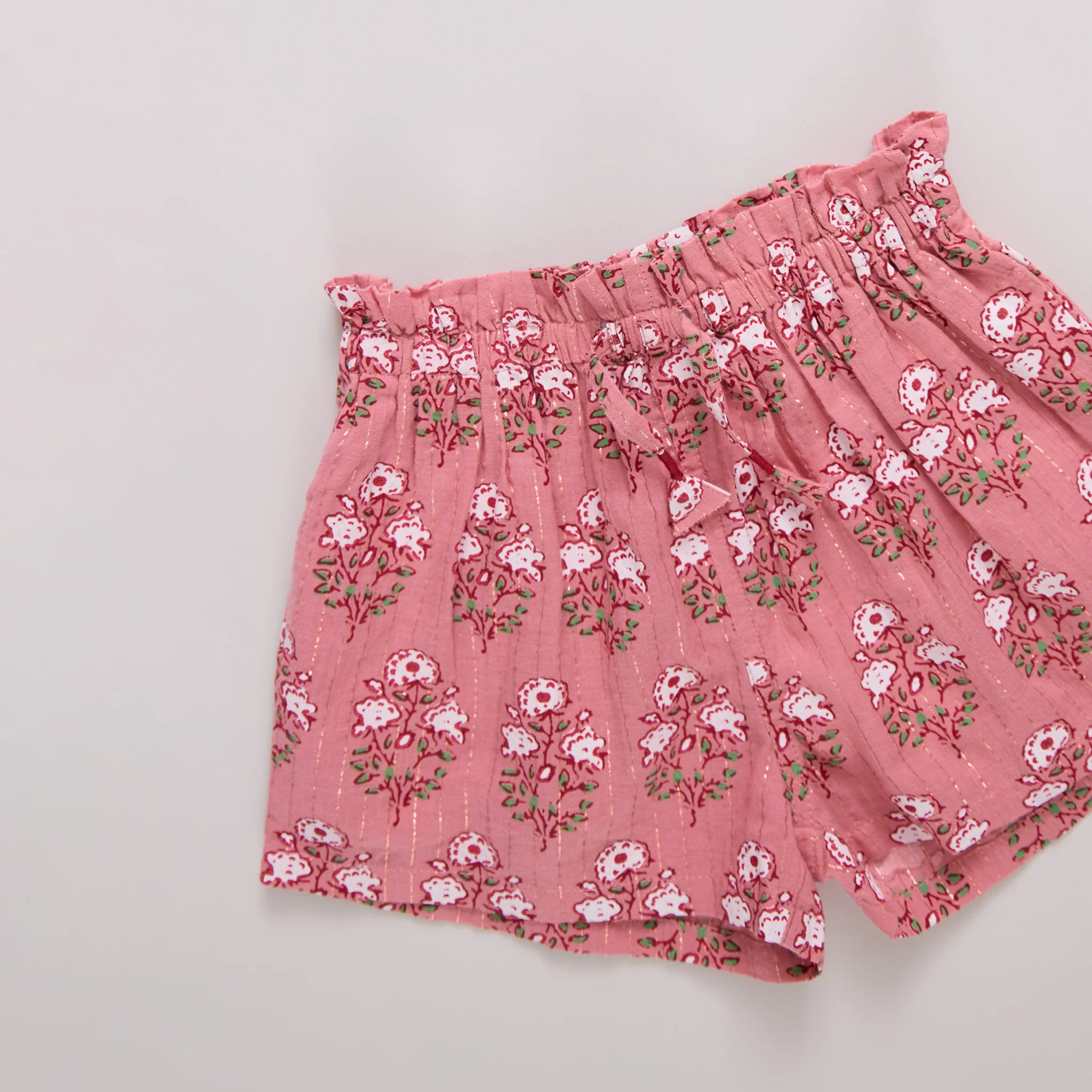 Girls Theodore Short - Pink Strawflower - Image 5