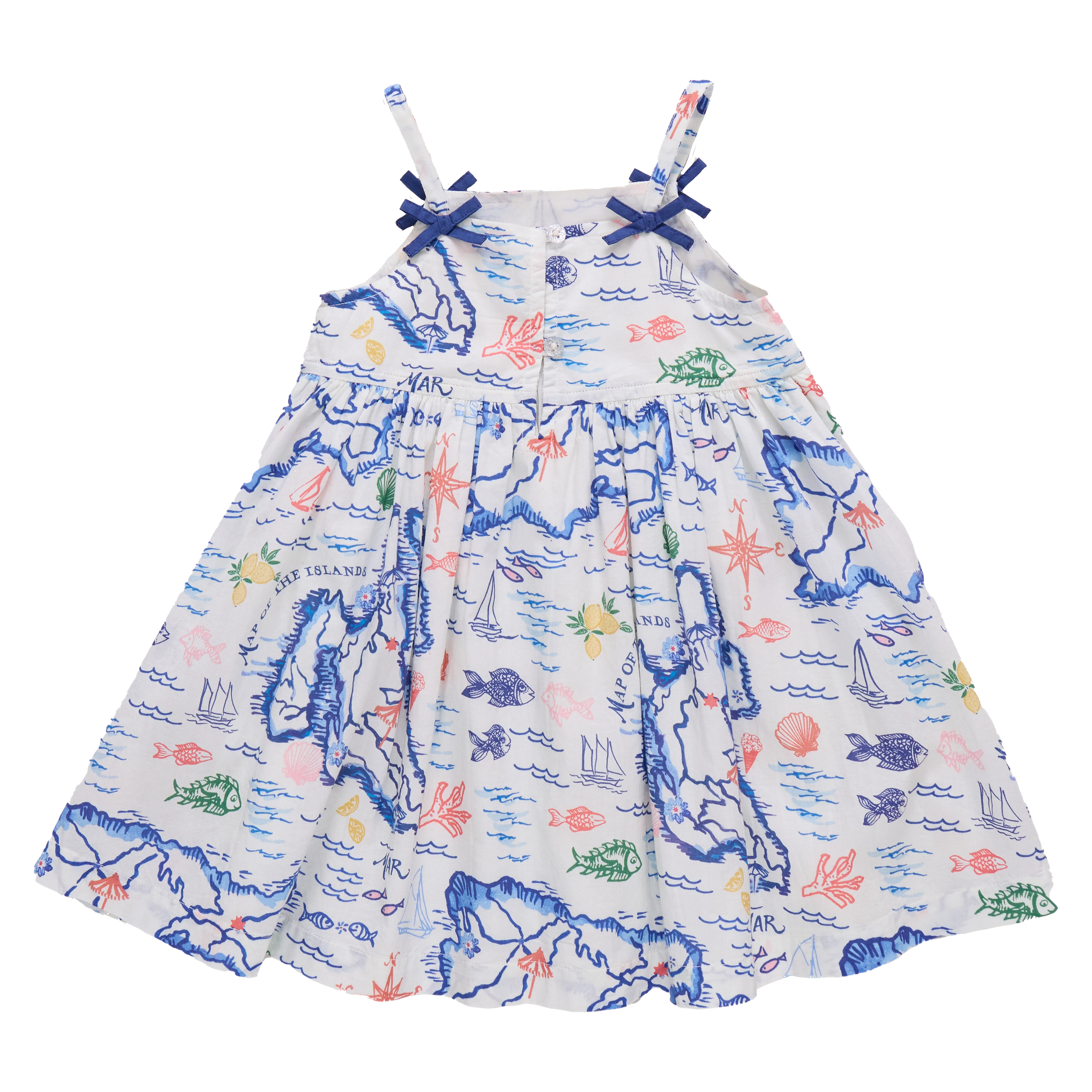 Girls Tia Dress - Island Map - Image 6