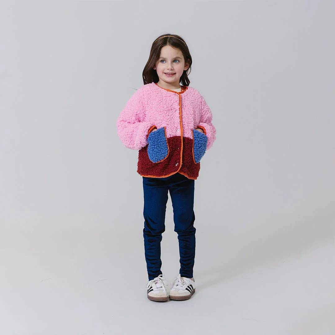 Girls Velour Legging - Navy - Image 4