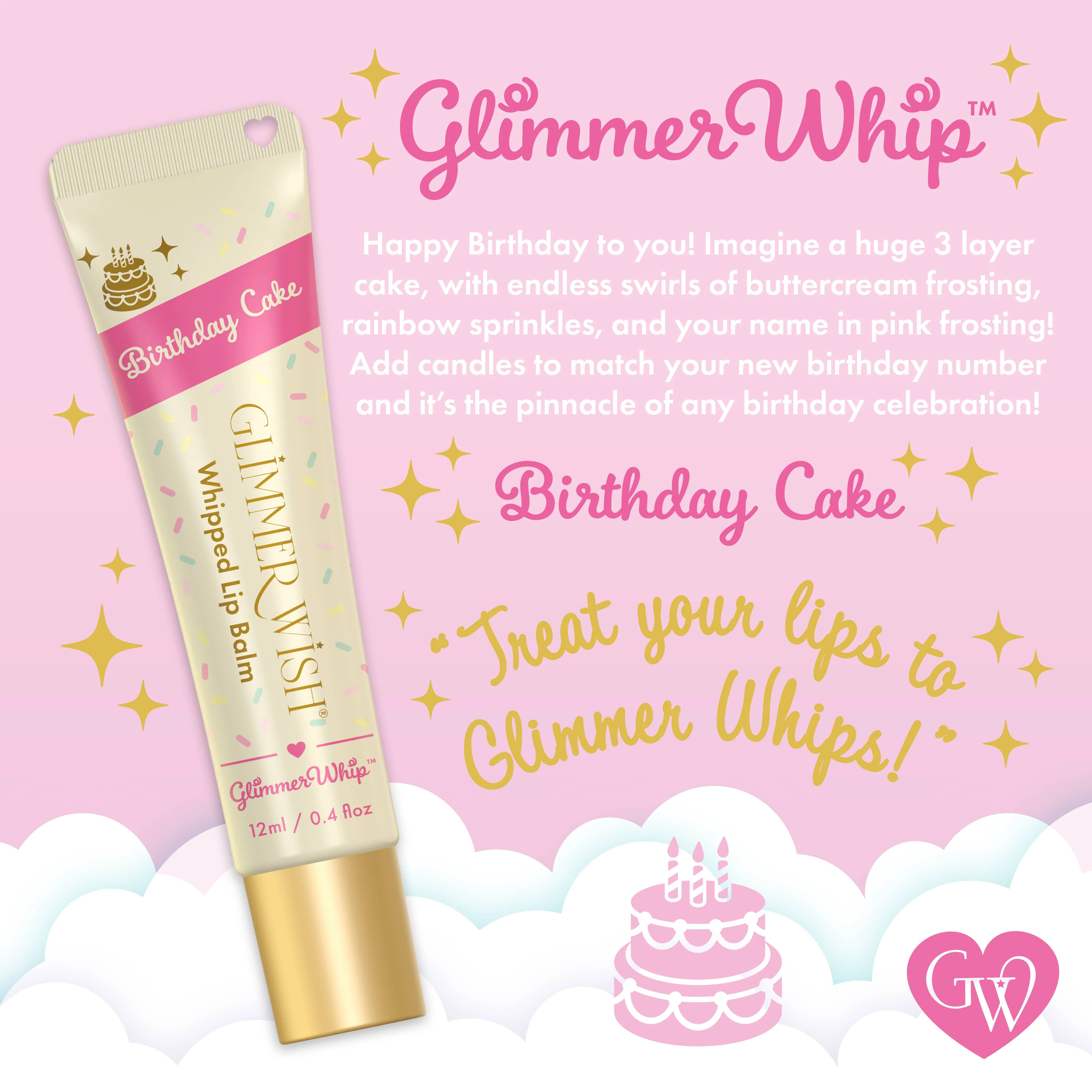 Glimmer Whip - Whipped Lip Balm: Cotton Candy - Image 3