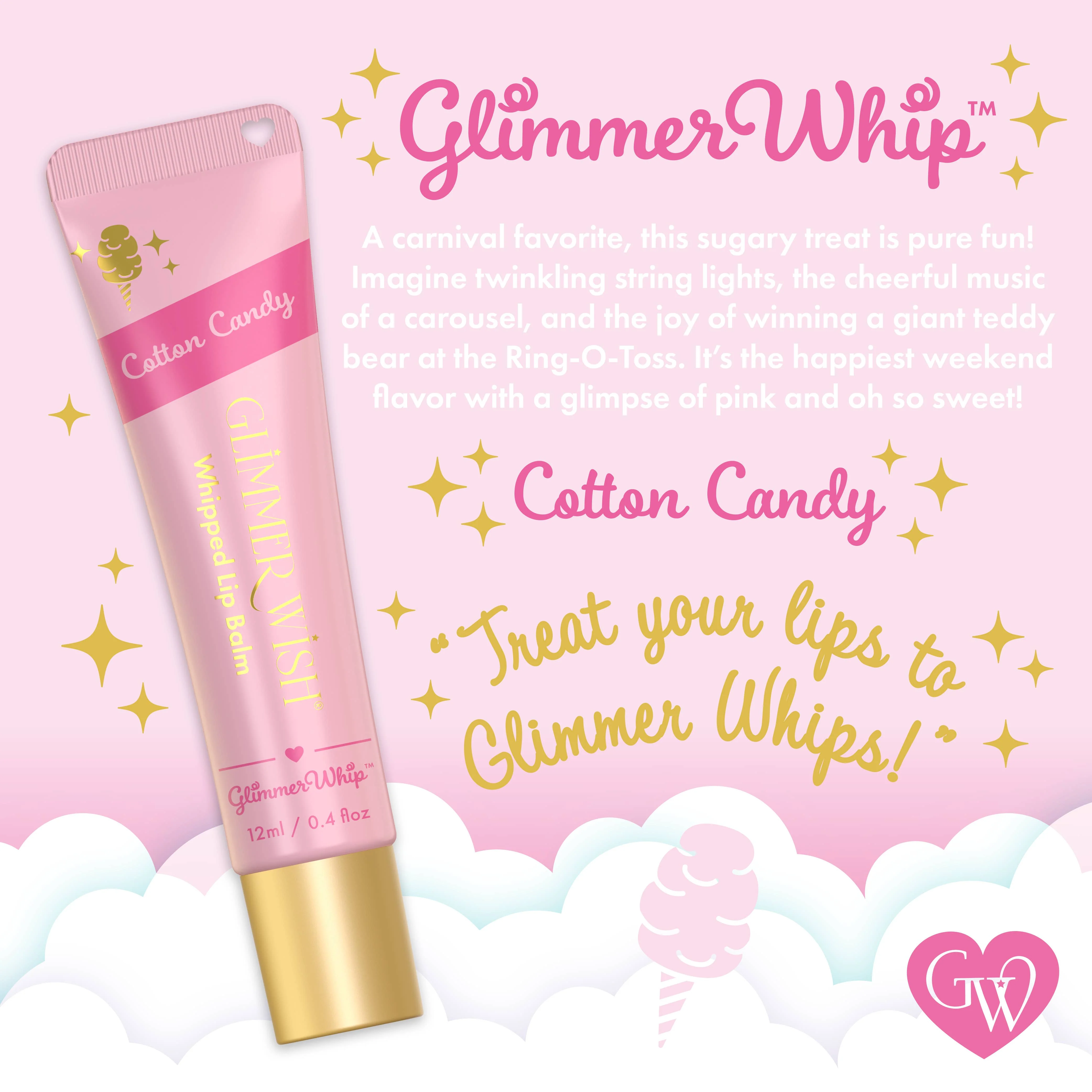 Glimmer Whip - Whipped Lip Balm: Cotton Candy - Image 6