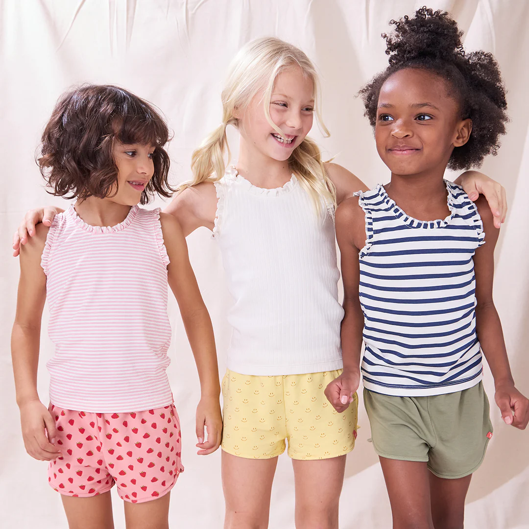 Joy Ruffle Rib Tank - Pink - Image 4