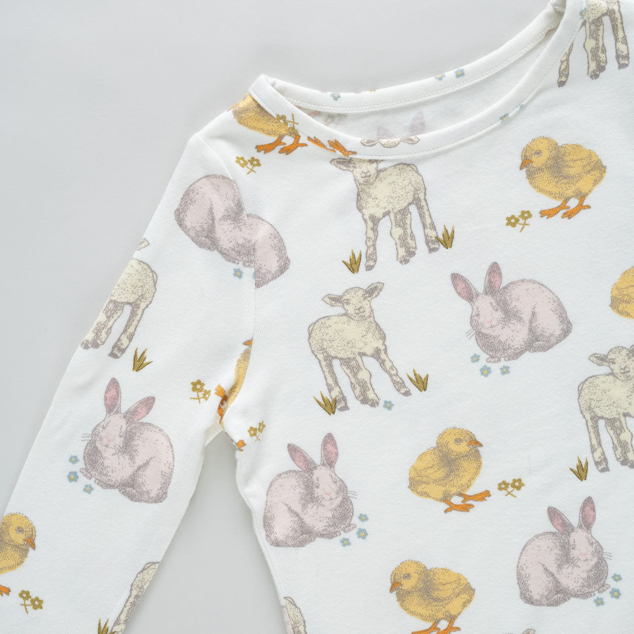 Kids Bamboo PJ Set - Easter Friends - Image 3