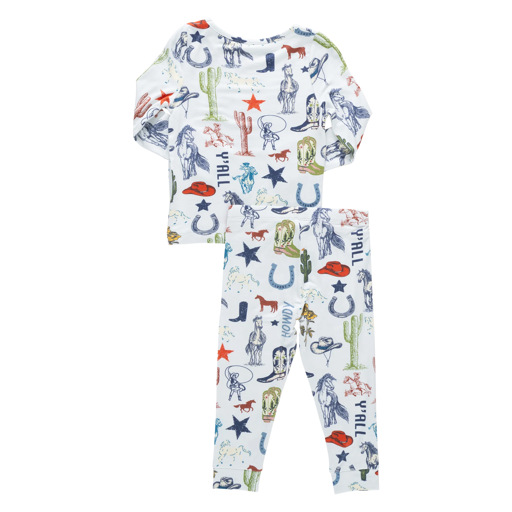 Kids Bamboo PJ Set - Western Dreams - Image 5