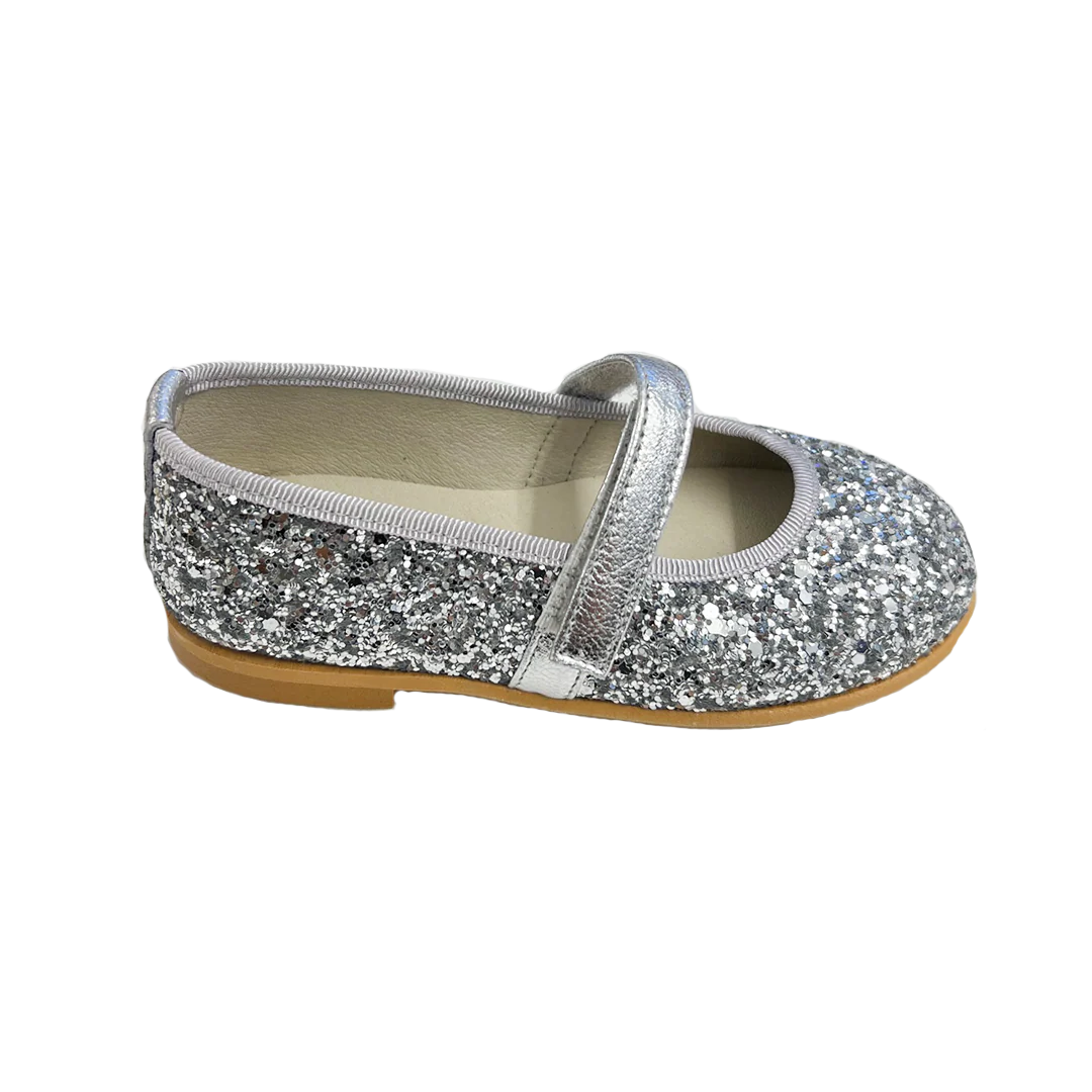 Leather Glitter Mary Jane - Argento Silver - Image 2
