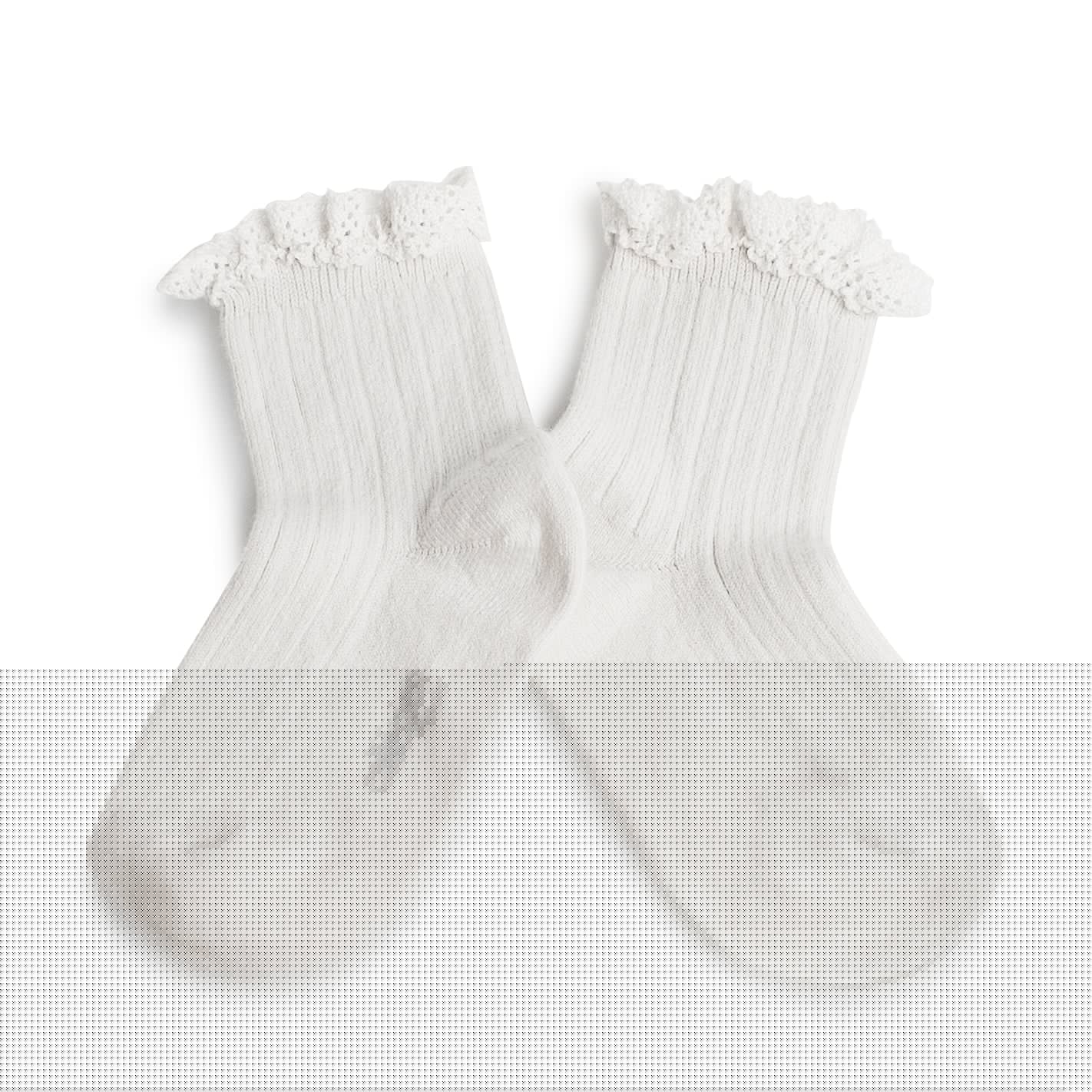Lili Lace Ankle Socks - Blanc