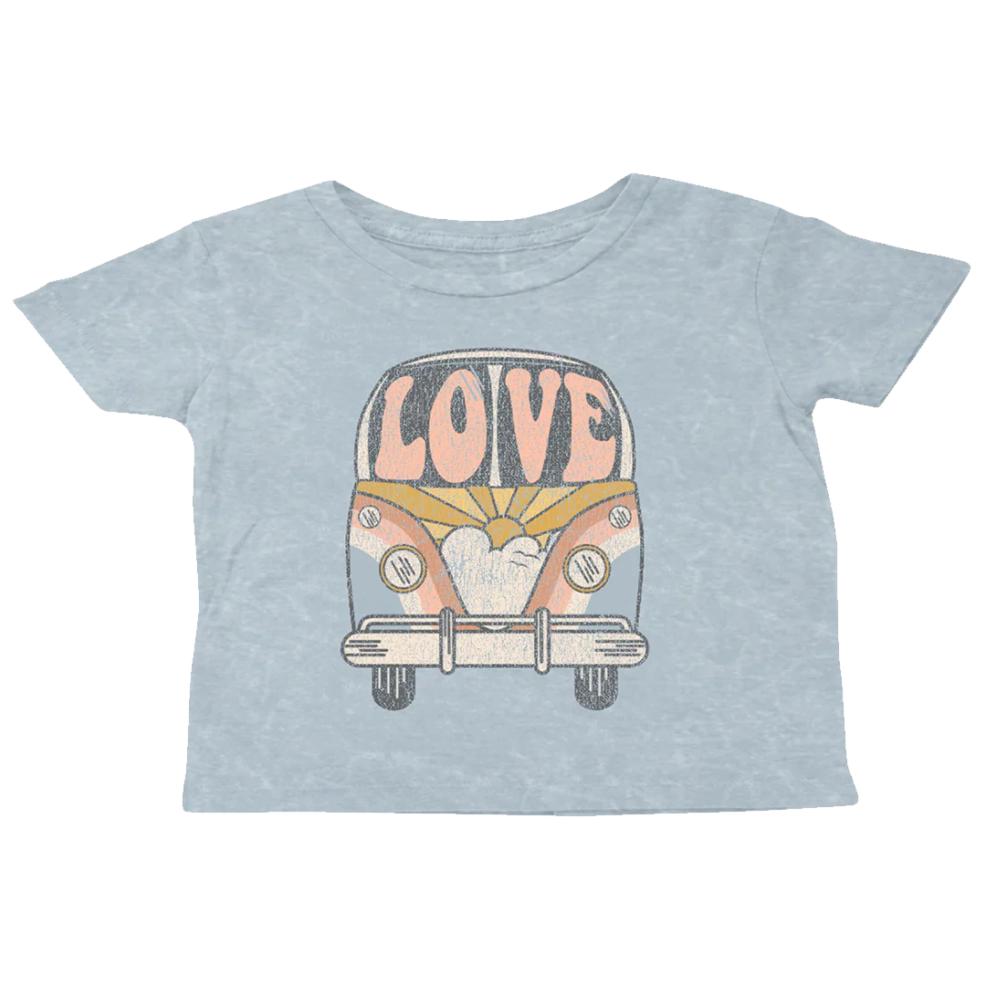 Love Bus Boxy Tee - Denim