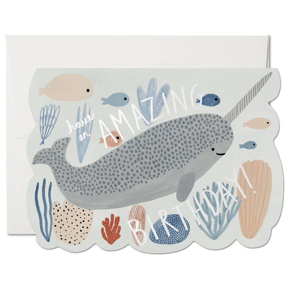 Narwhal Birthday Greeting Card