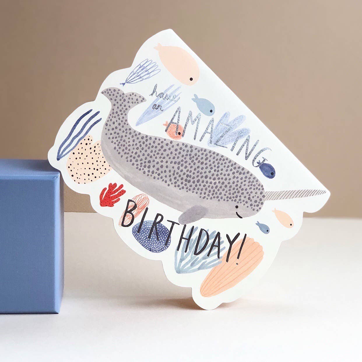 Narwhal Birthday Greeting Card - Image 2