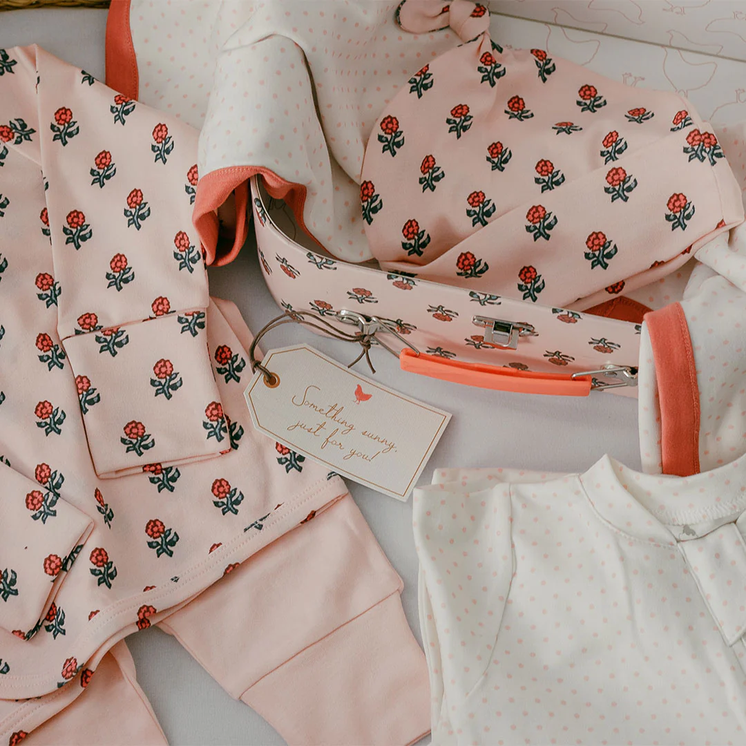 Nesting Box Baby Take Home Set - Pink Tiny Flower - Image 5