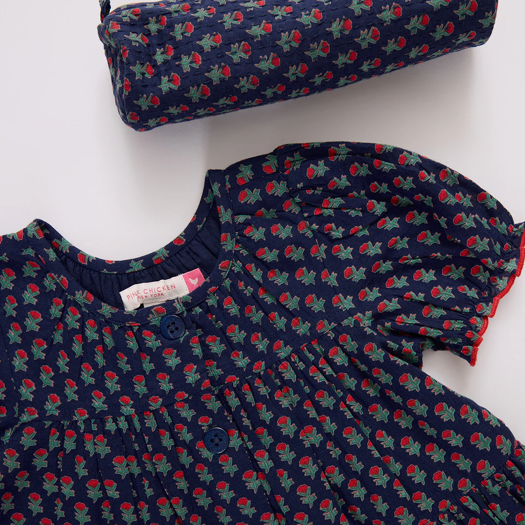 Pencil Case - Navy Carnation - Image 2