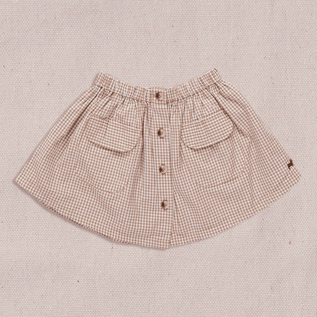 Picnic Skirt - Cocoa Gingham