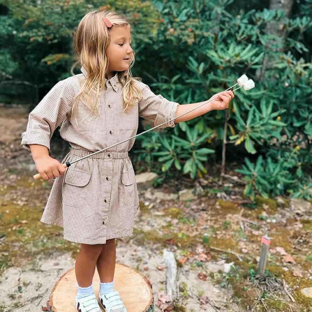 Picnic Skirt - Cocoa Gingham - Image 4