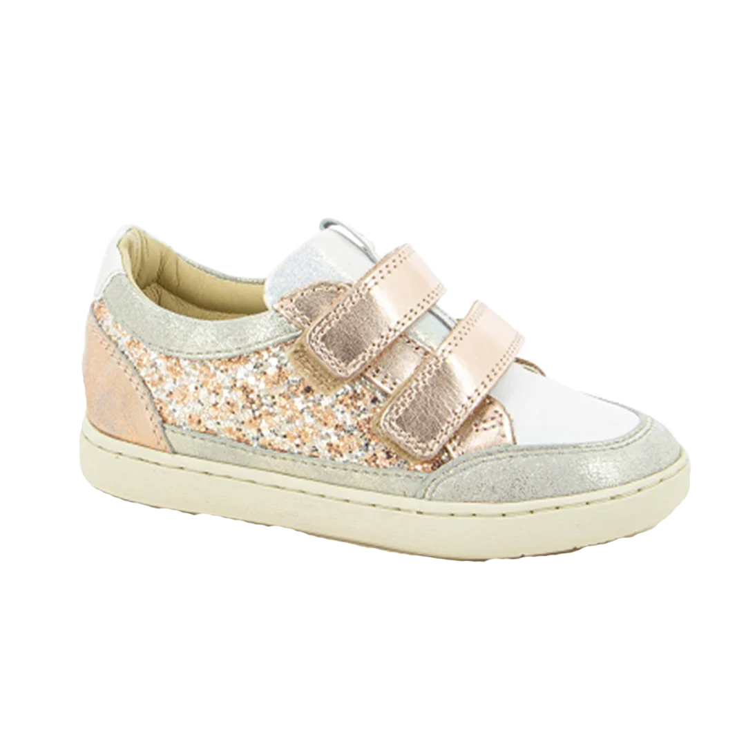 Play Velcro Glitter Sneaker - Copper