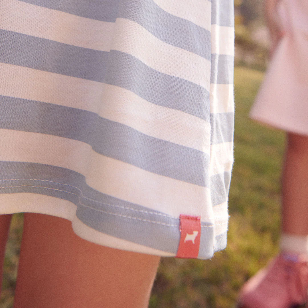 Playground Dress - Light Blue Stripe - Image 3