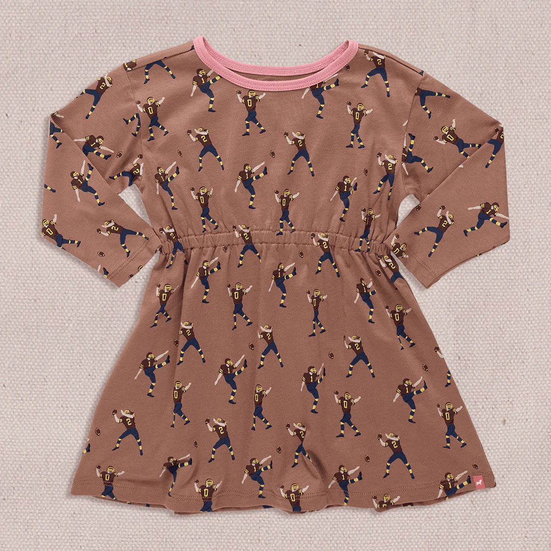 Playground Long Sleeve Dress - Football Player
