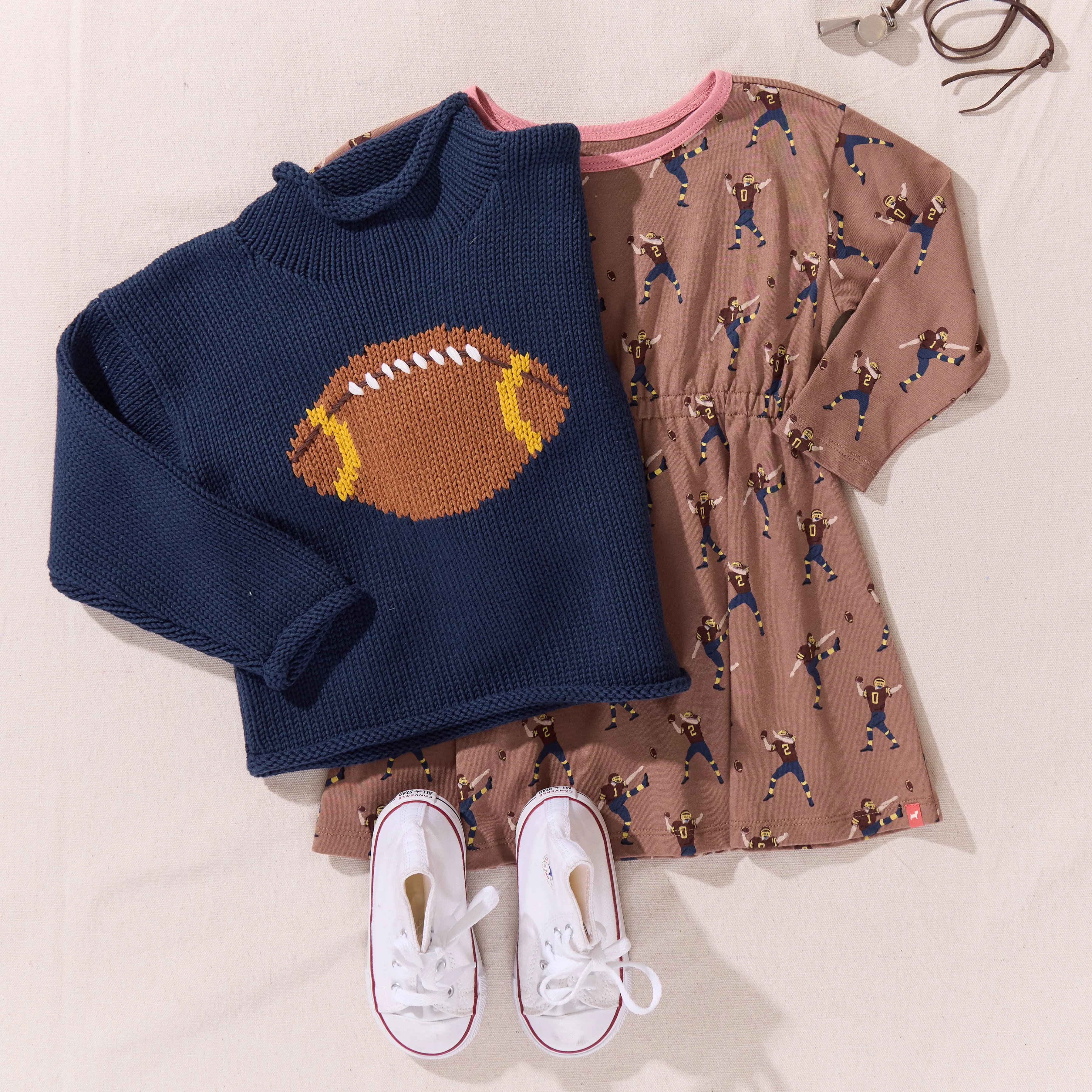 Playground Long Sleeve Dress - Football Player - Image 4