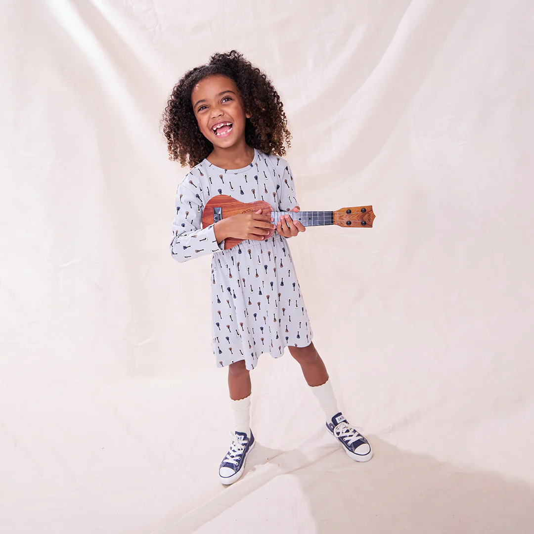 Playground Long Sleeve Dress - Tiny Vintage Guitars - Image 2