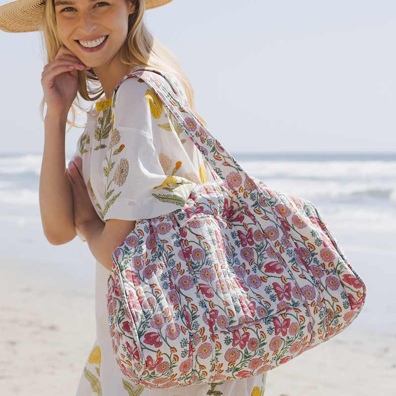 Quilted Duffle Bag - Butterfly Vines - Image 2