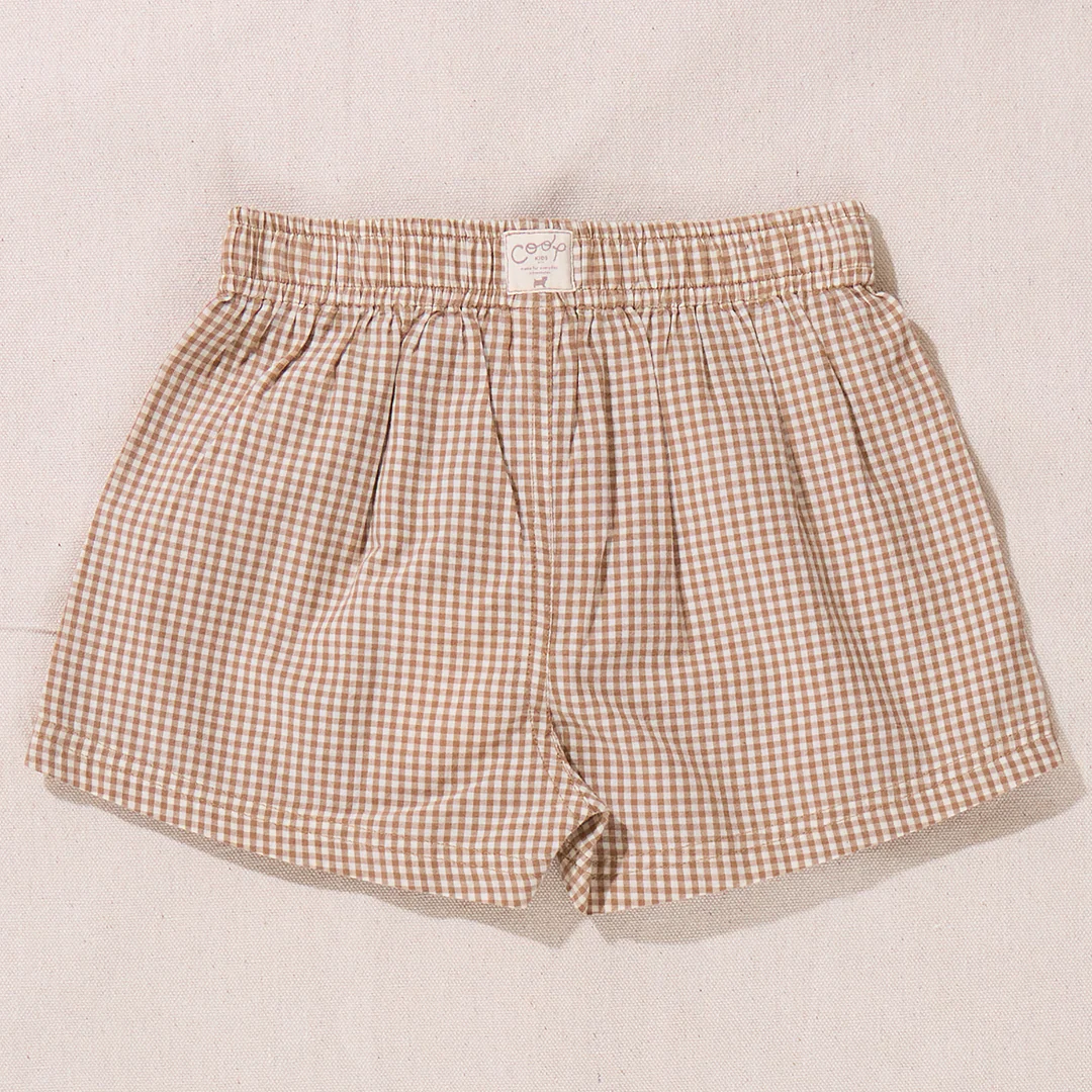 Sandbox Short - Cocoa Gingham - Image 4
