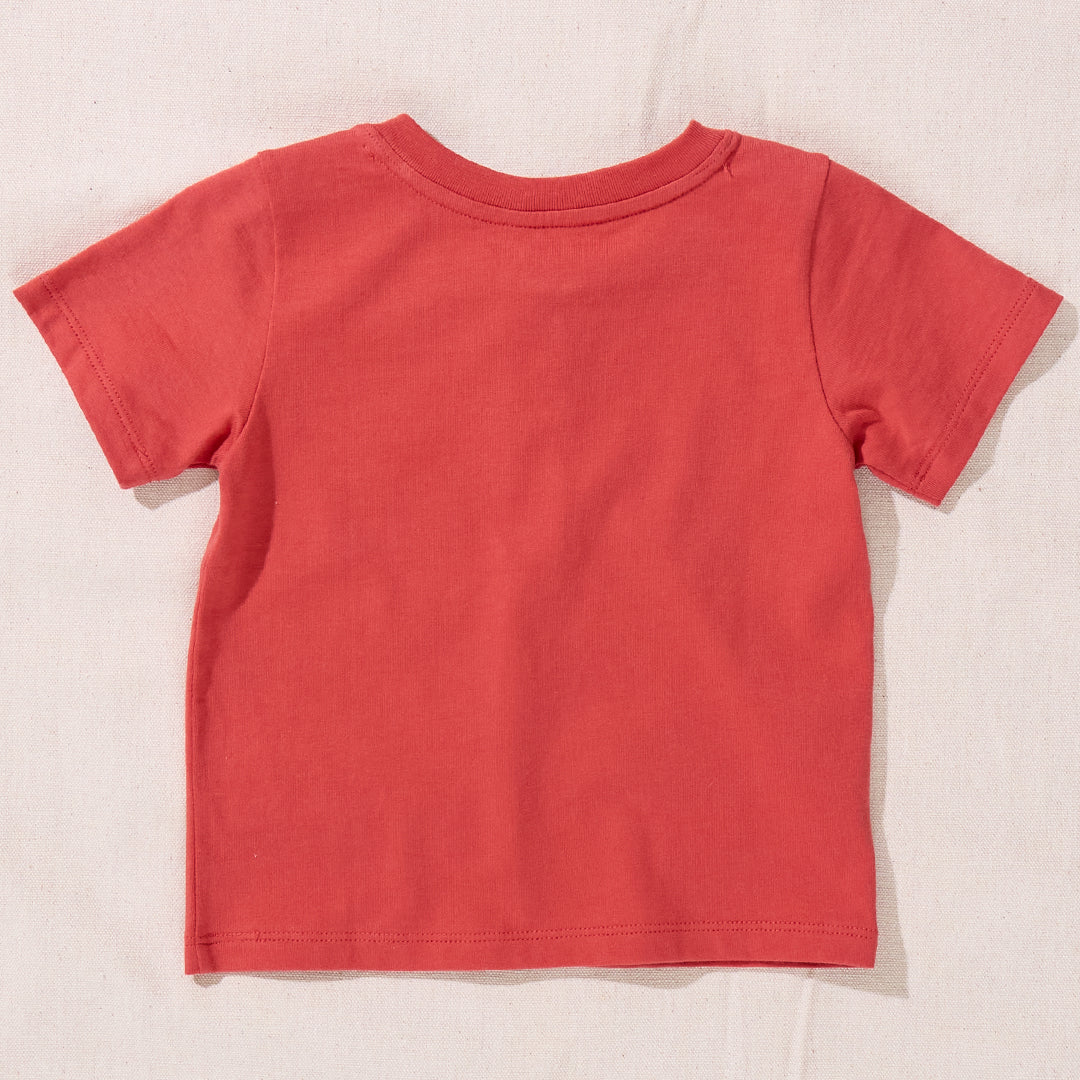 Scout Henley T-Shirt - Red - Image 5