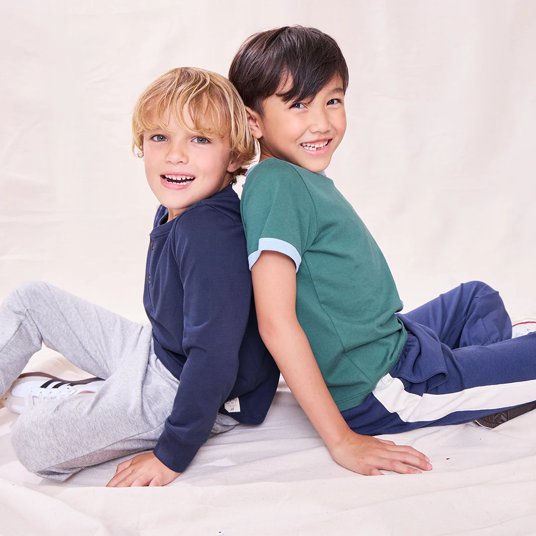 Scout Long Sleeve Henley - Navy - Image 2