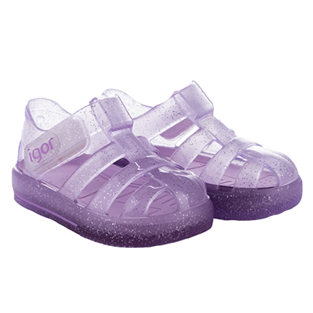 Star Glitter Shoe - Purple