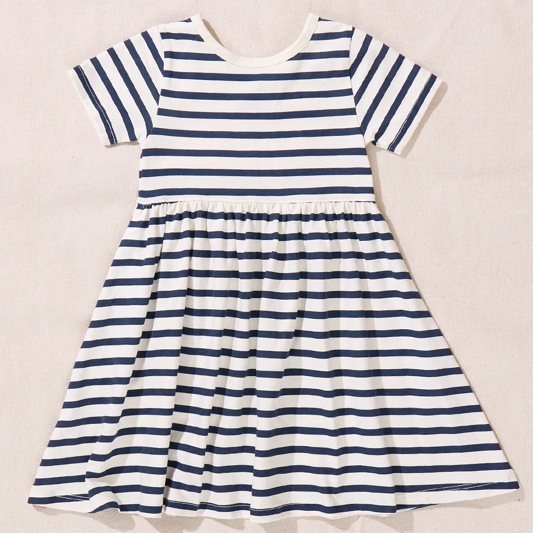 Sunny Dress - Navy Stripe - Image 3