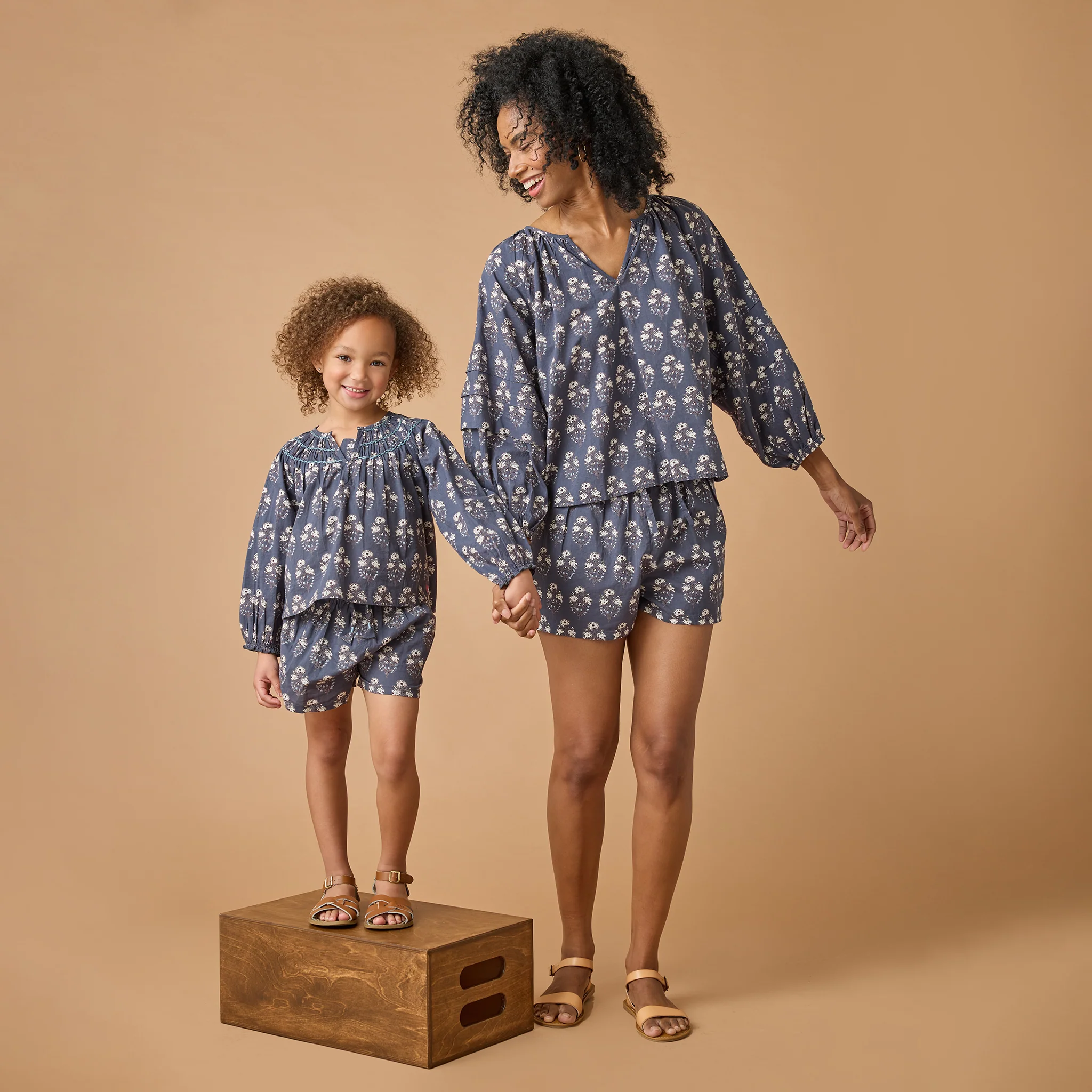 Womens Ava Top - Navy Strawflower - Image 2