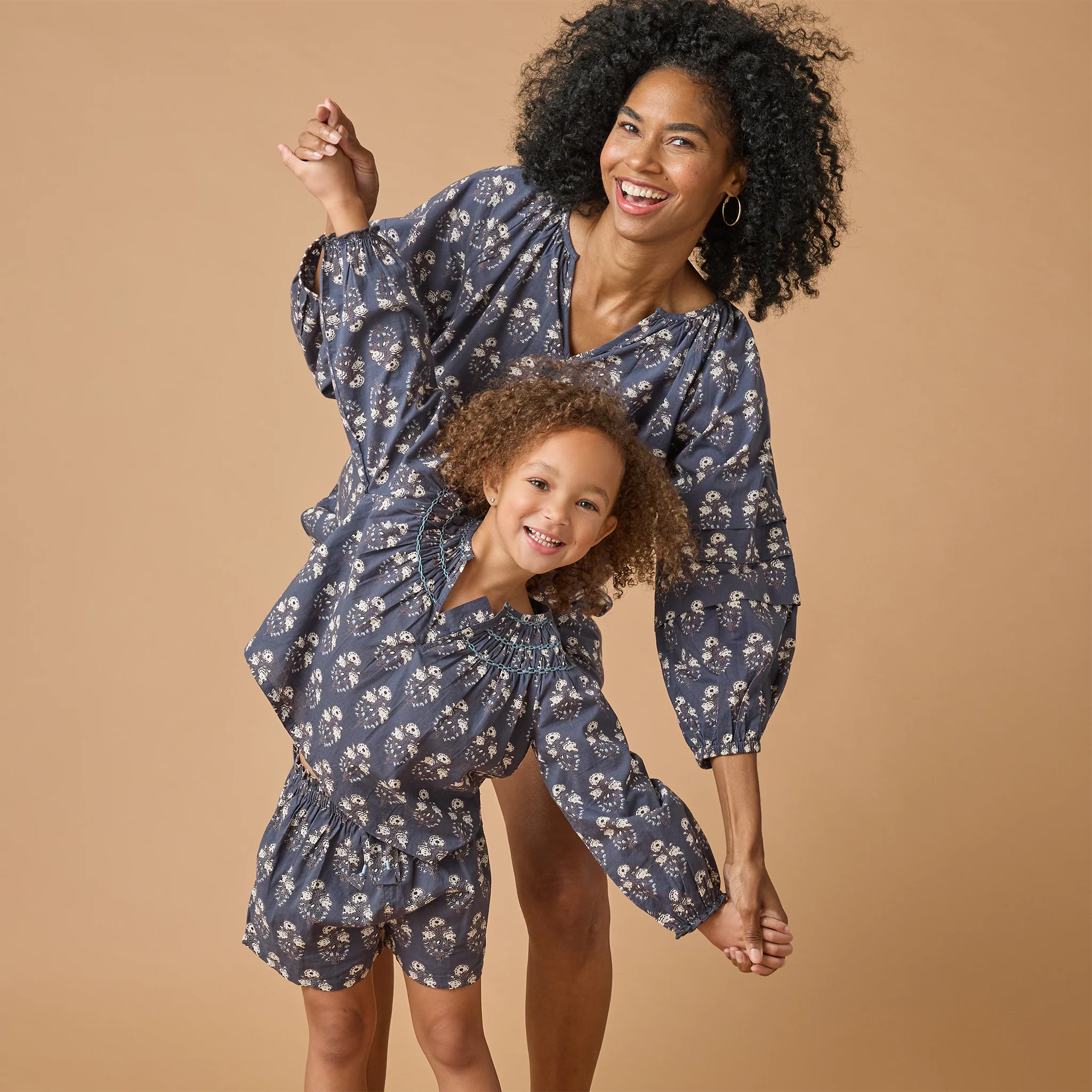 Womens Ava Top - Navy Strawflower - Image 3