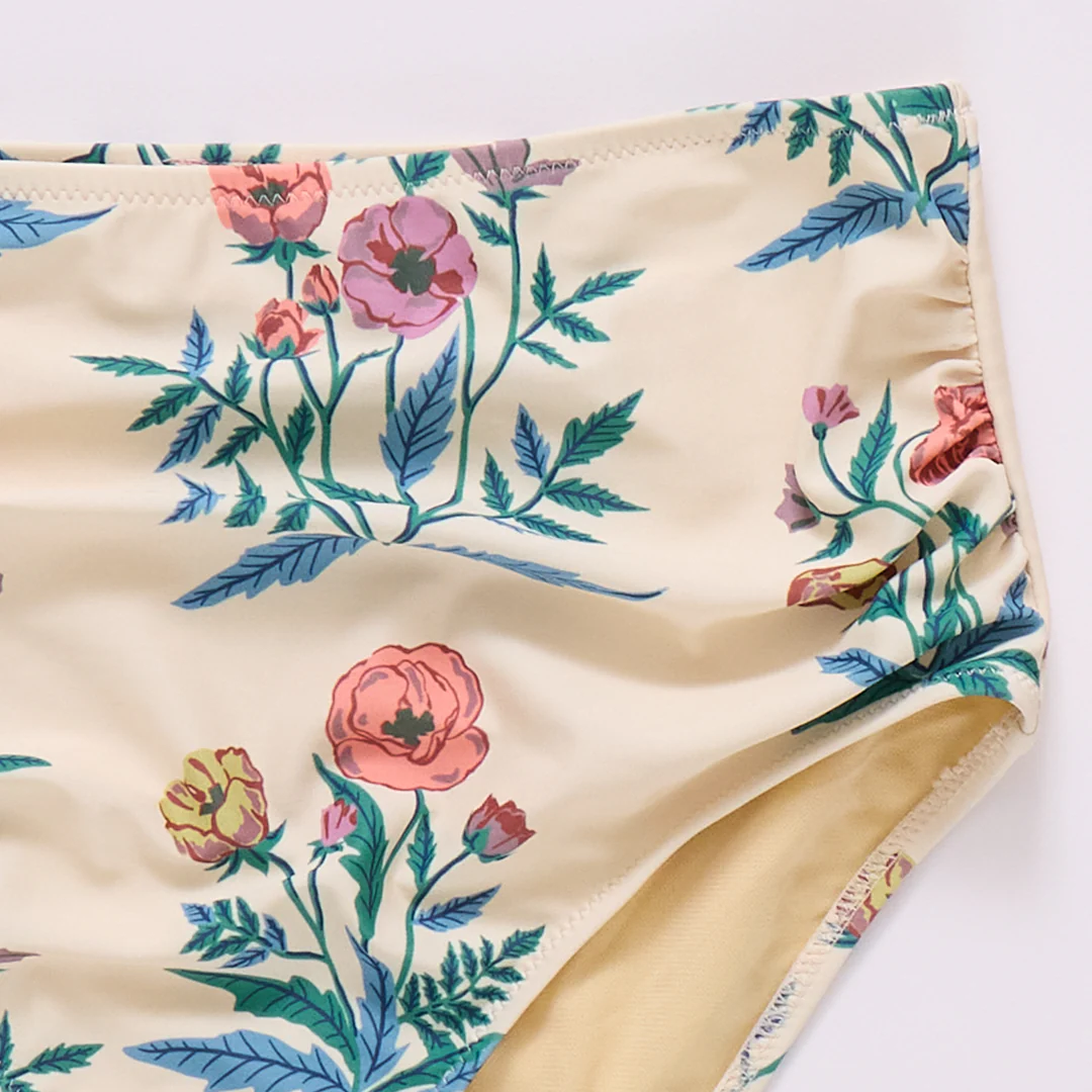 Womens Courtney Swim Bottom - Pale Yellow Poppy - Image 3