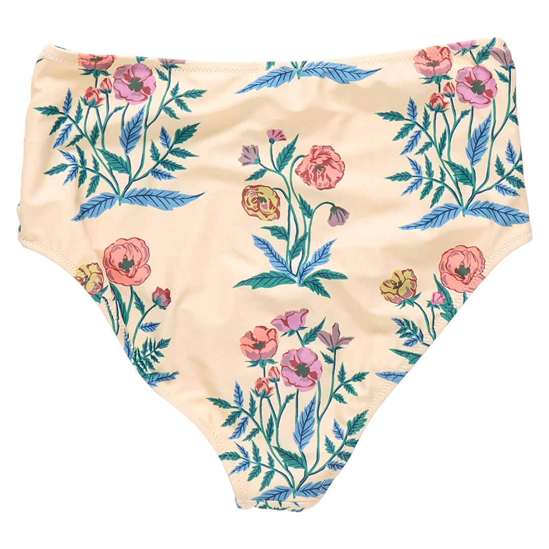 Womens Courtney Swim Bottom - Pale Yellow Poppy - Image 5