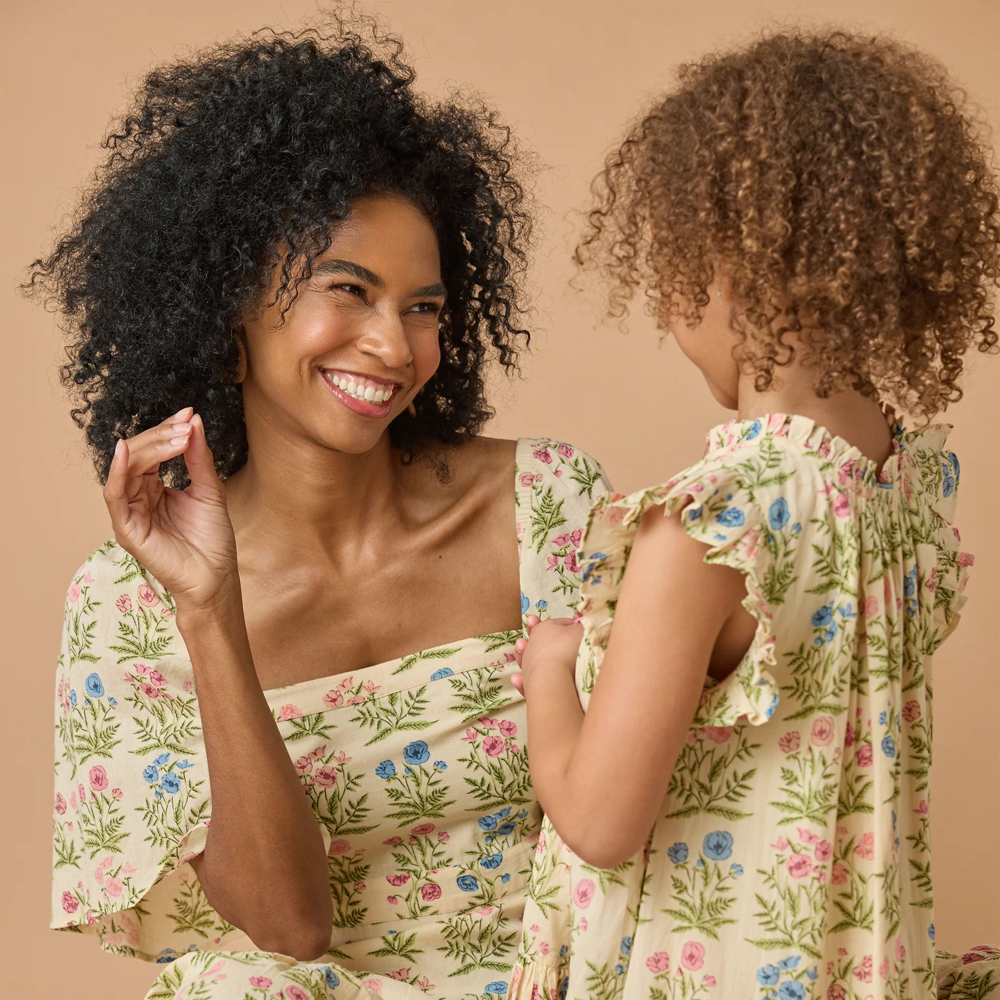 Womens Marilyn Bell Sleeve Dress - Leafy Floral - Image 6