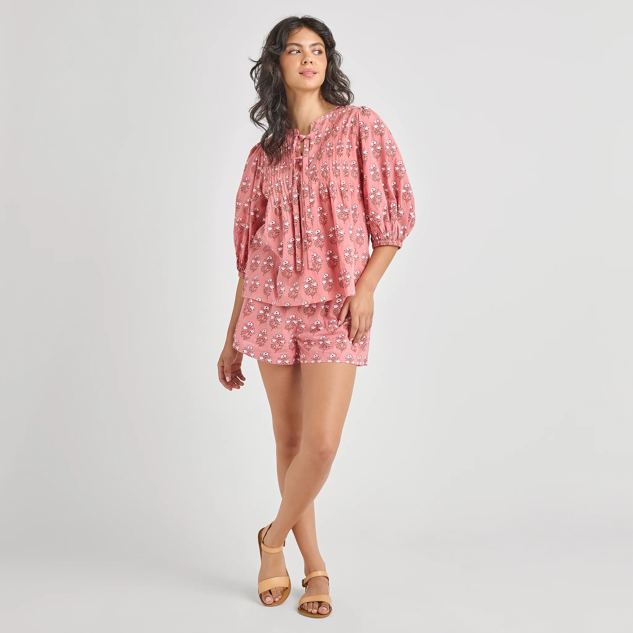 Womens Theodore Short - Pink Strawflower