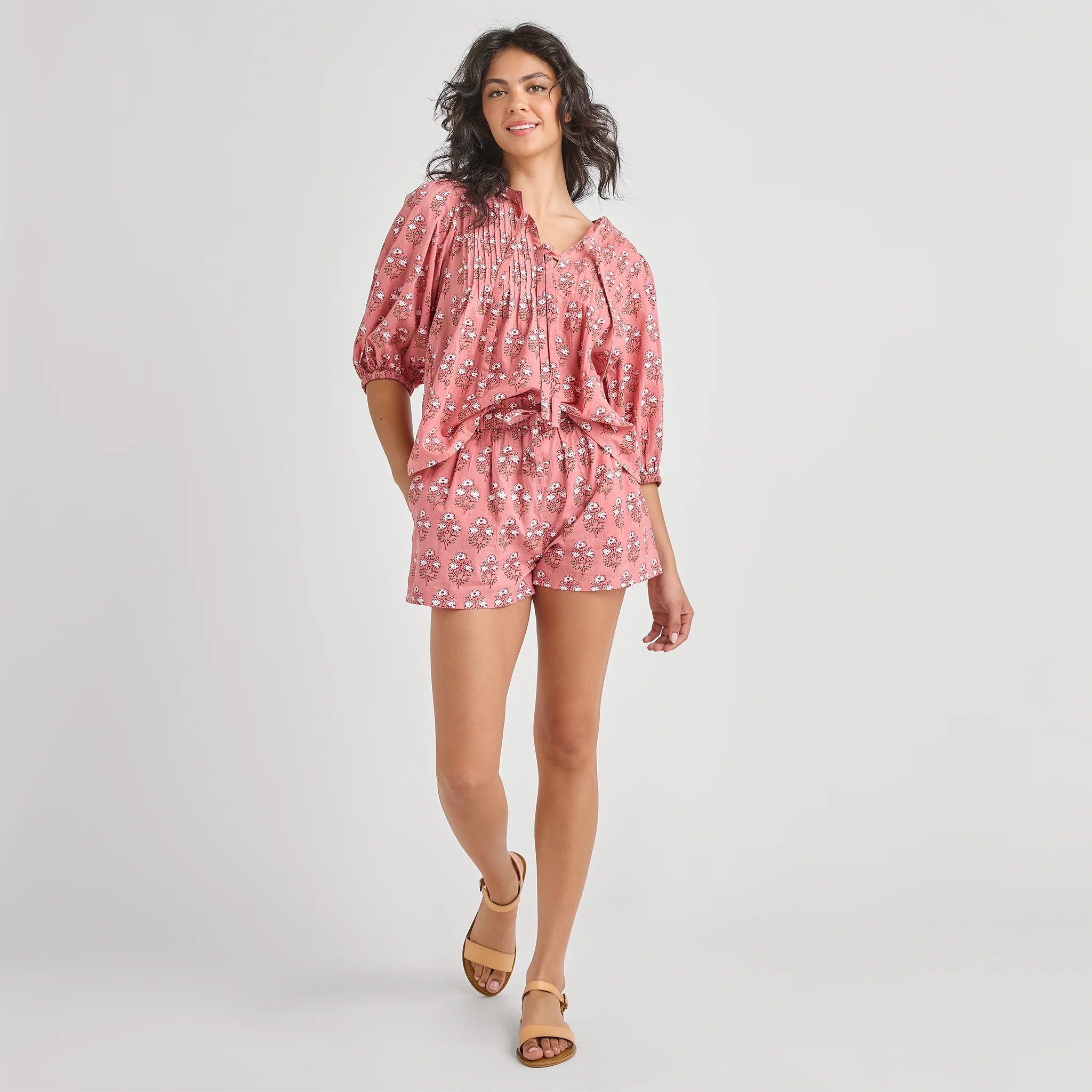 Womens Theodore Short - Pink Strawflower - Image 2